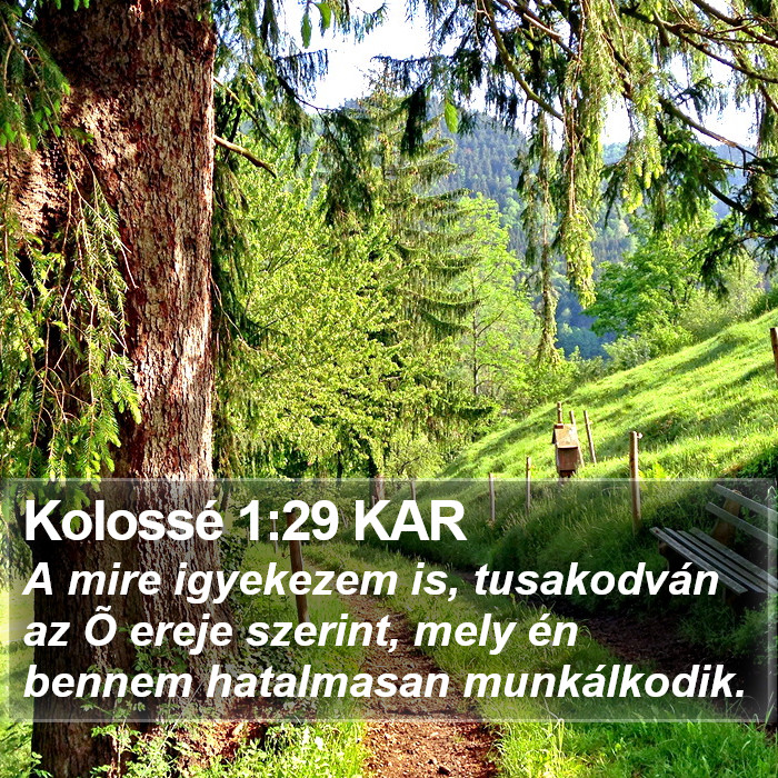 Kolossé 1:29 KAR Bible Study