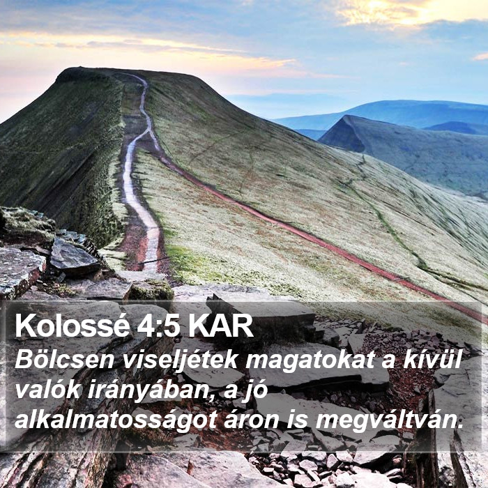 Kolossé 4:5 KAR Bible Study