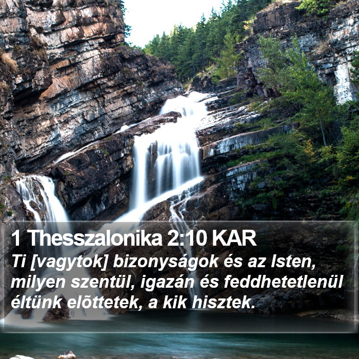 1 Thesszalonika 2:10 KAR Bible Study