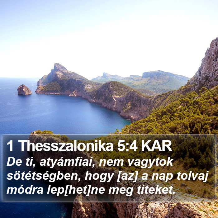 1 Thesszalonika 5:4 KAR Bible Study