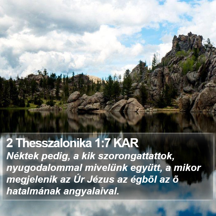 2 Thesszalonika 1:7 KAR Bible Study