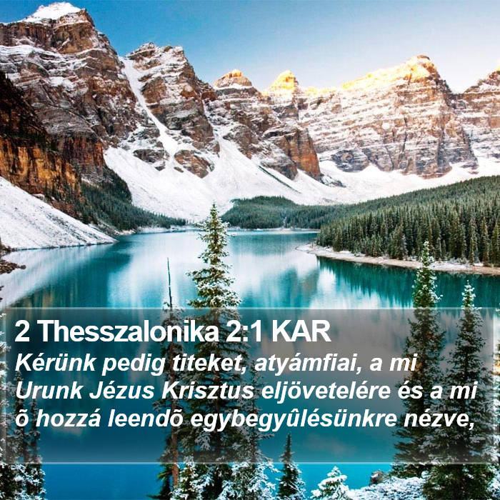 2 Thesszalonika 2:1 KAR Bible Study