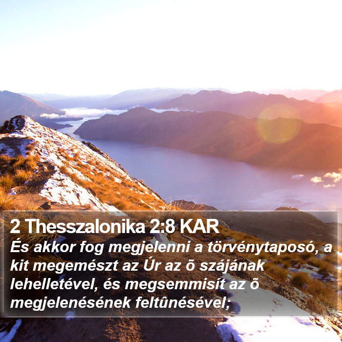 2 Thesszalonika 2:8 KAR Bible Study