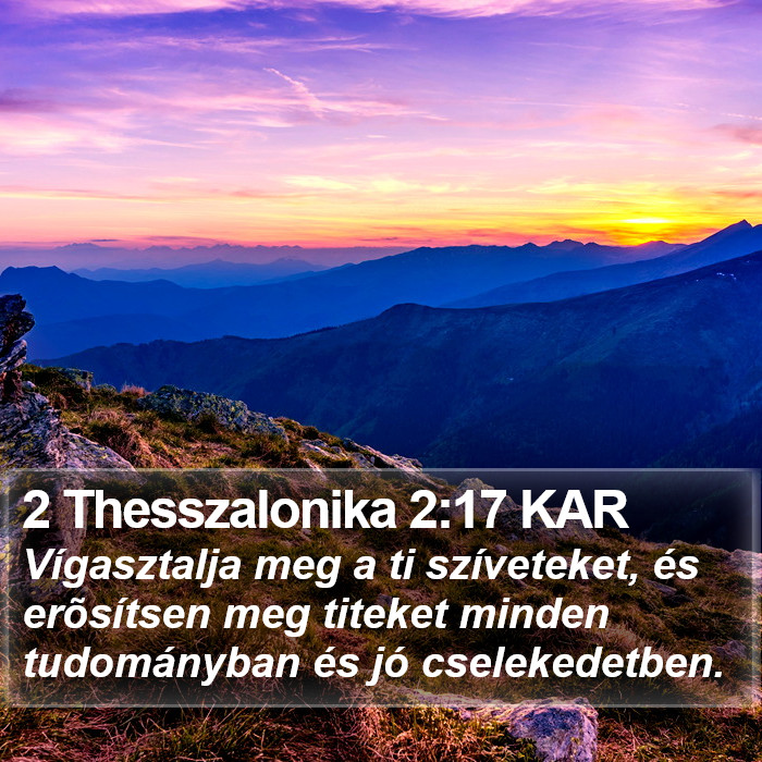 2 Thesszalonika 2:17 KAR Bible Study