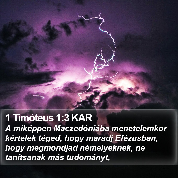 1 Timóteus 1:3 KAR Bible Study