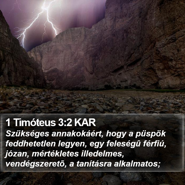 1 Timóteus 3:2 KAR Bible Study