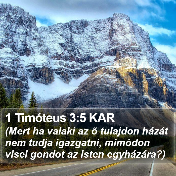 1 Timóteus 3:5 KAR Bible Study