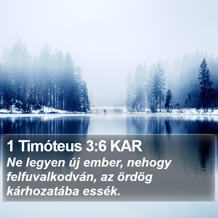 1 Timóteus 3:6 KAR Bible Study
