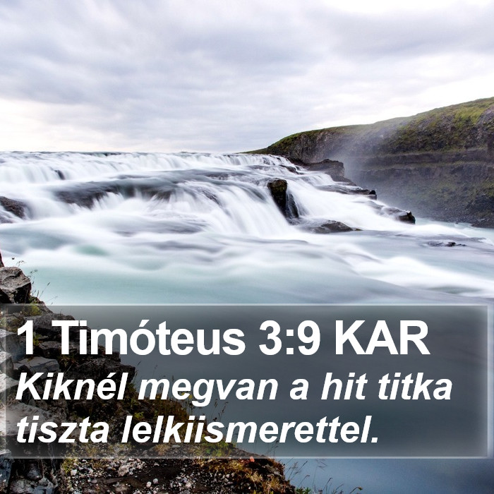 1 Timóteus 3:9 KAR Bible Study
