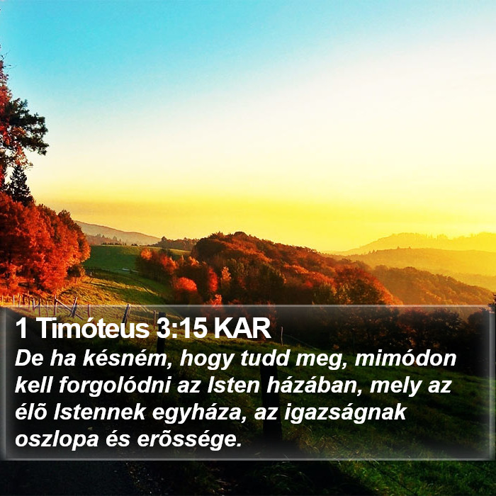 1 Timóteus 3:15 KAR Bible Study