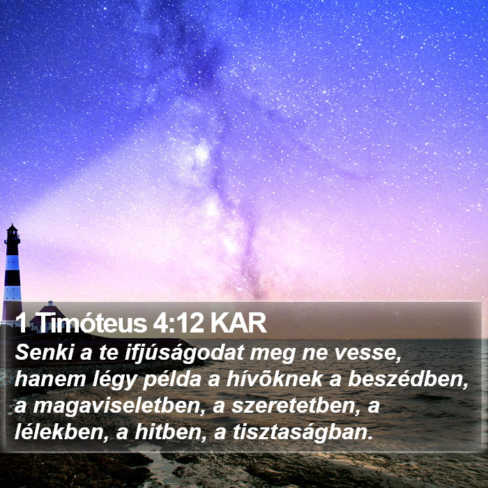 1 Timóteus 4:12 KAR Bible Study