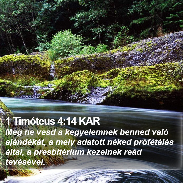 1 Timóteus 4:14 KAR Bible Study