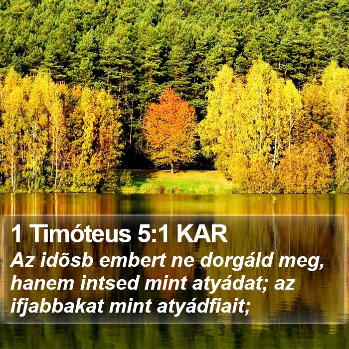 1 Timóteus 5:1 KAR Bible Study