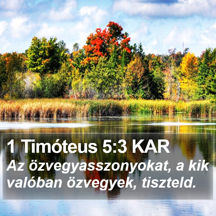 1 Timóteus 5:3 KAR Bible Study