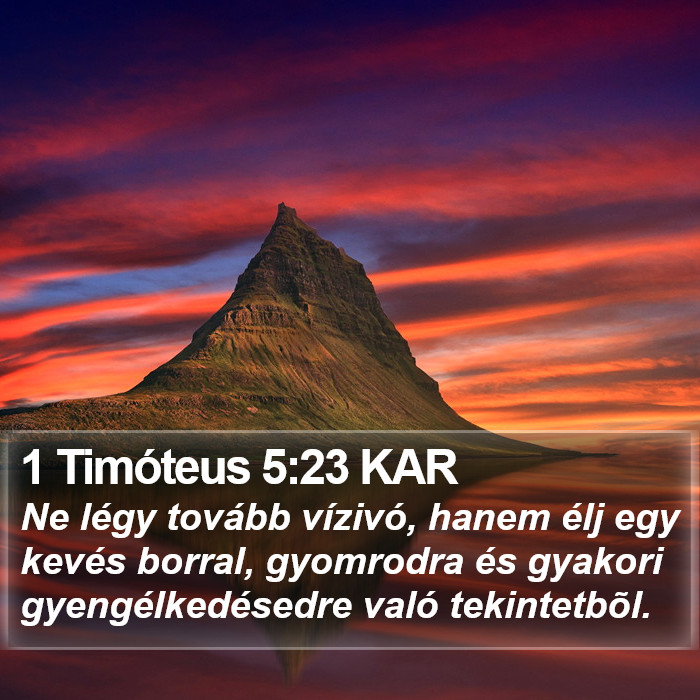 1 Timóteus 5:23 KAR Bible Study