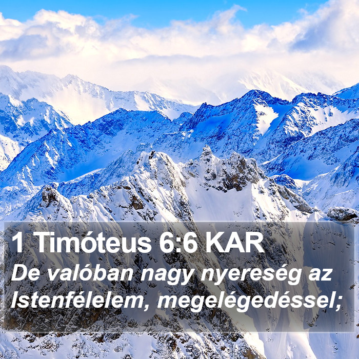 1 Timóteus 6:6 KAR Bible Study