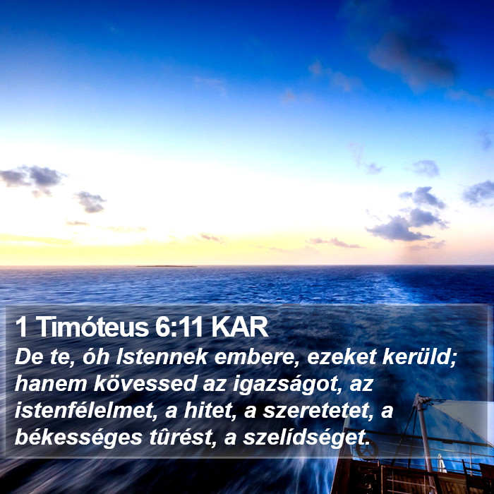 1 Timóteus 6:11 KAR Bible Study