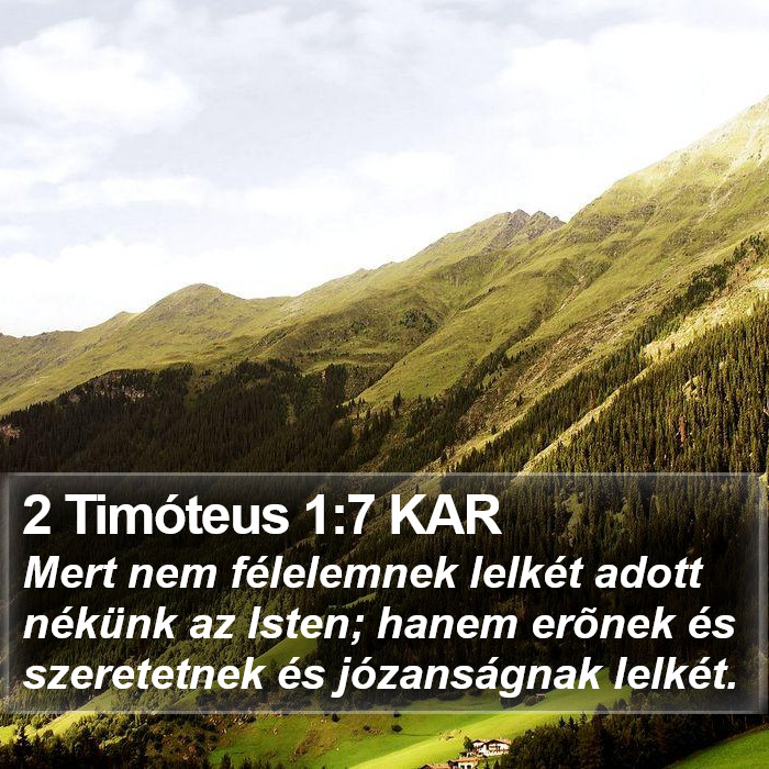 2 Timóteus 1:7 KAR Bible Study