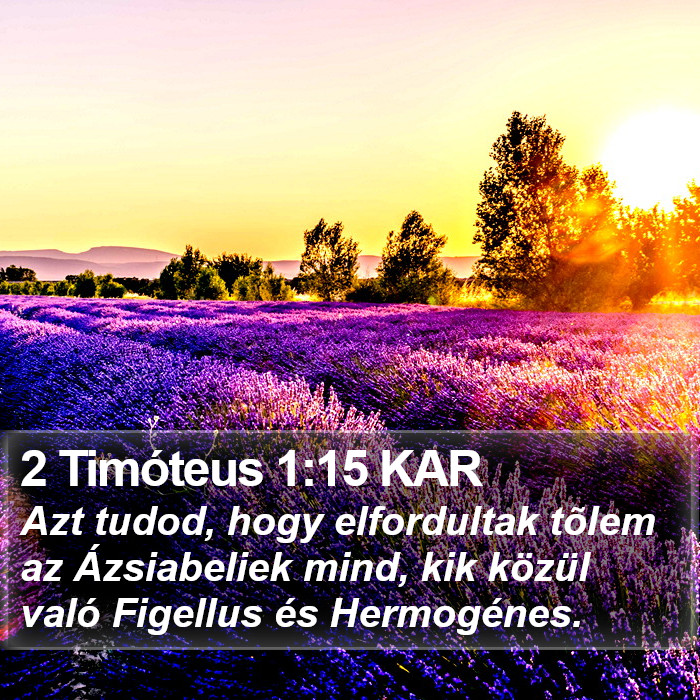 2 Timóteus 1:15 KAR Bible Study