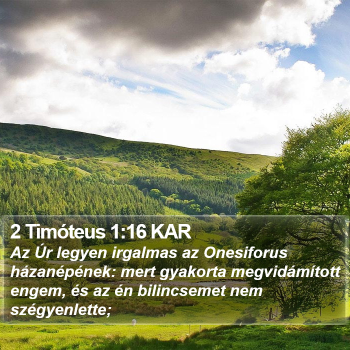 2 Timóteus 1:16 KAR Bible Study