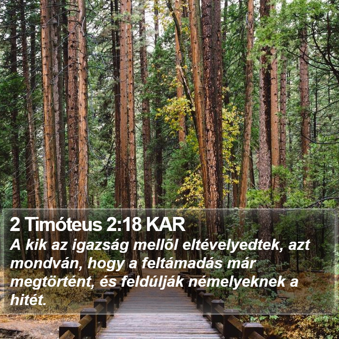 2 Timóteus 2:18 KAR Bible Study