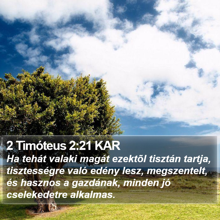 2 Timóteus 2:21 KAR Bible Study