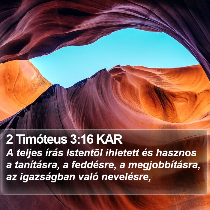 2 Timóteus 3:16 KAR Bible Study