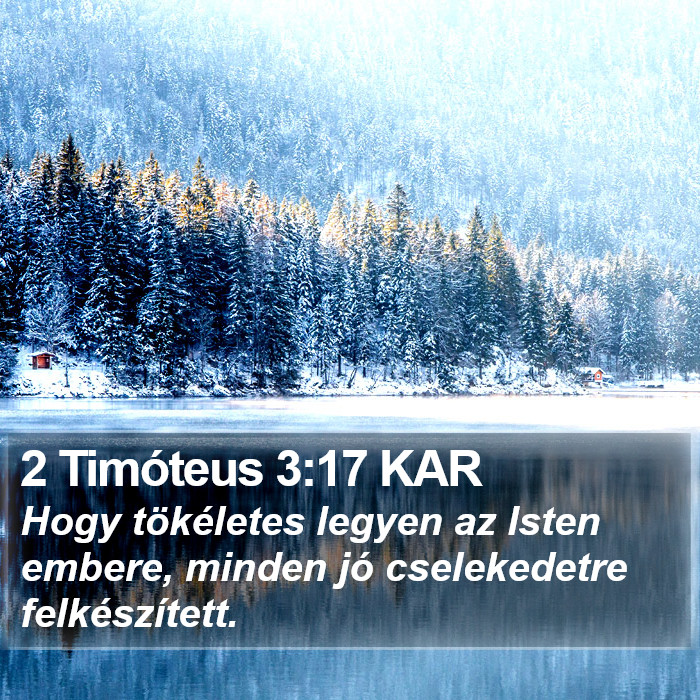 2 Timóteus 3:17 KAR Bible Study