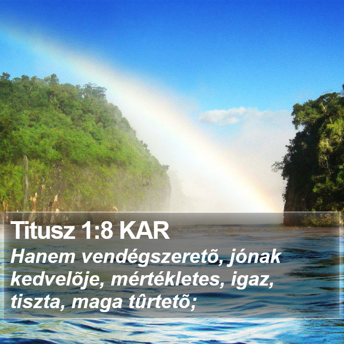 Titusz 1:8 KAR Bible Study