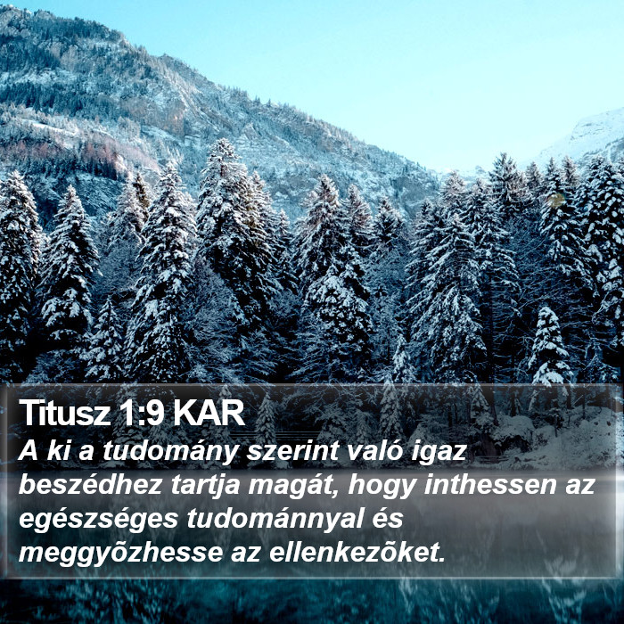 Titusz 1:9 KAR Bible Study