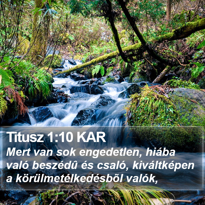 Titusz 1:10 KAR Bible Study