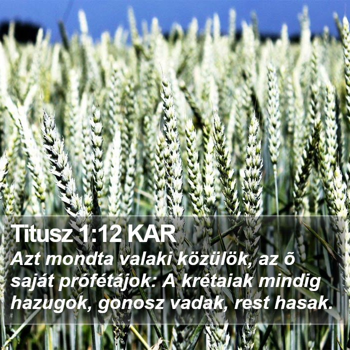 Titusz 1:12 KAR Bible Study