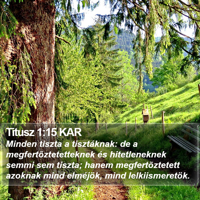 Titusz 1:15 KAR Bible Study