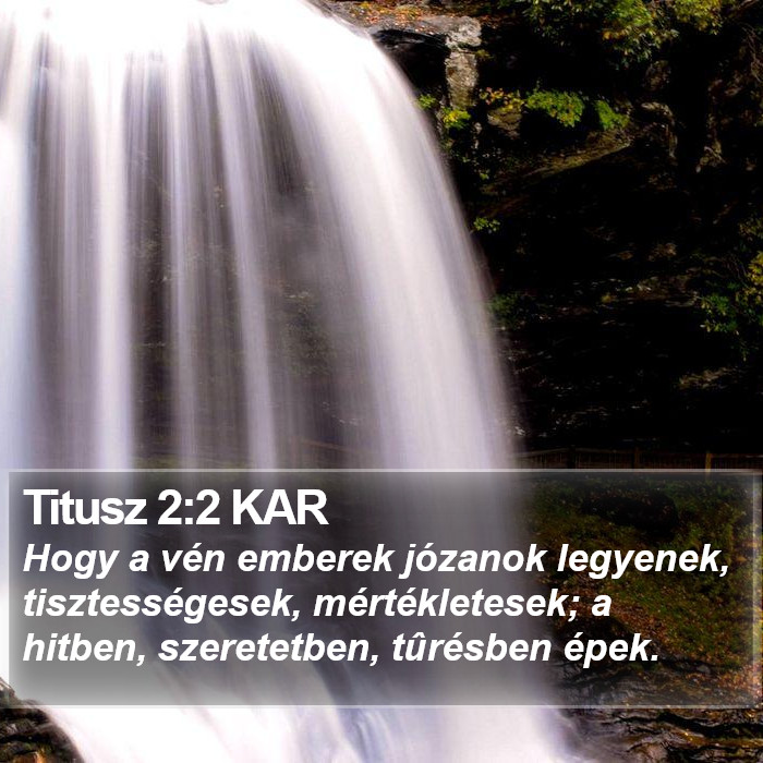 Titusz 2:2 KAR Bible Study