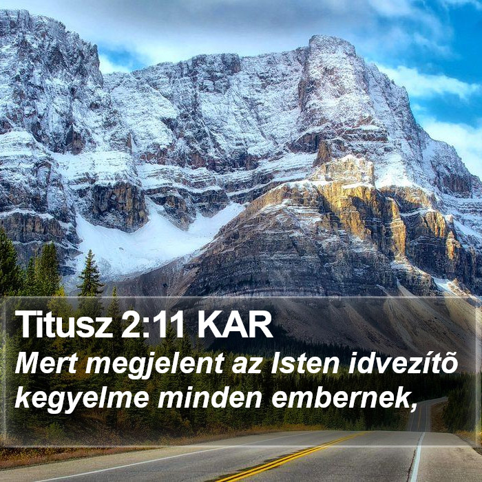Titusz 2:11 KAR Bible Study