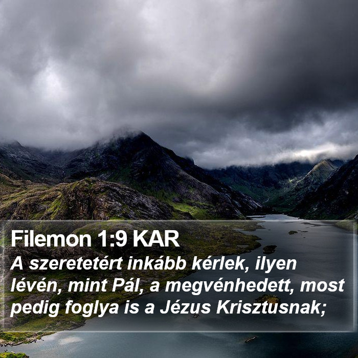 Filemon 1:9 KAR Bible Study