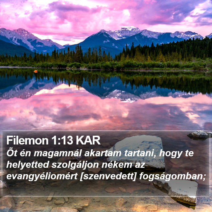 Filemon 1:13 KAR Bible Study