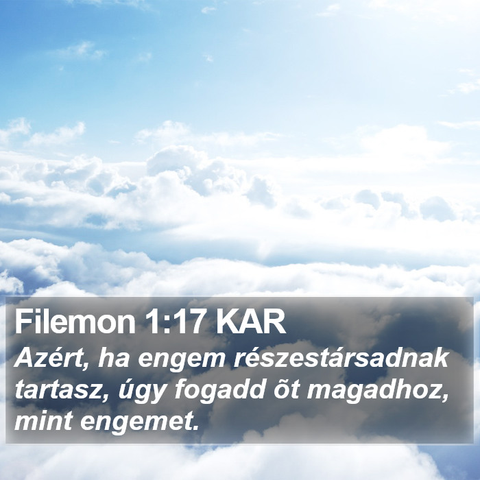 Filemon 1:17 KAR Bible Study