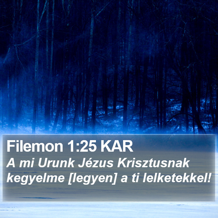 Filemon 1:25 KAR Bible Study