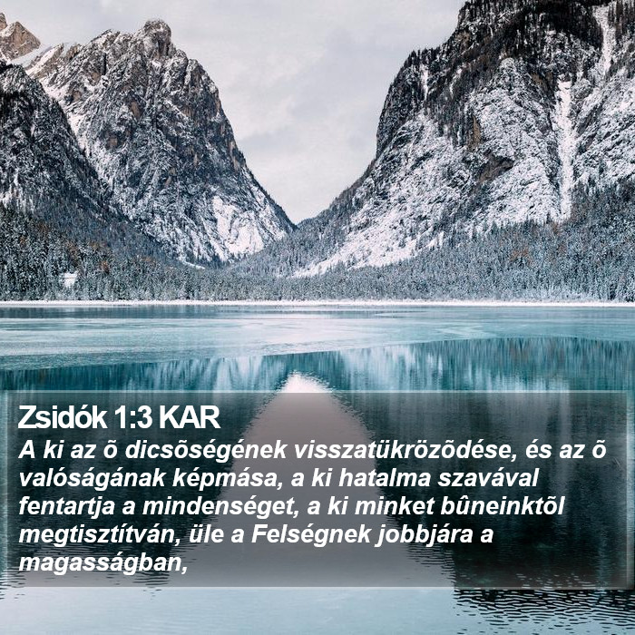 Zsidók 1:3 KAR Bible Study