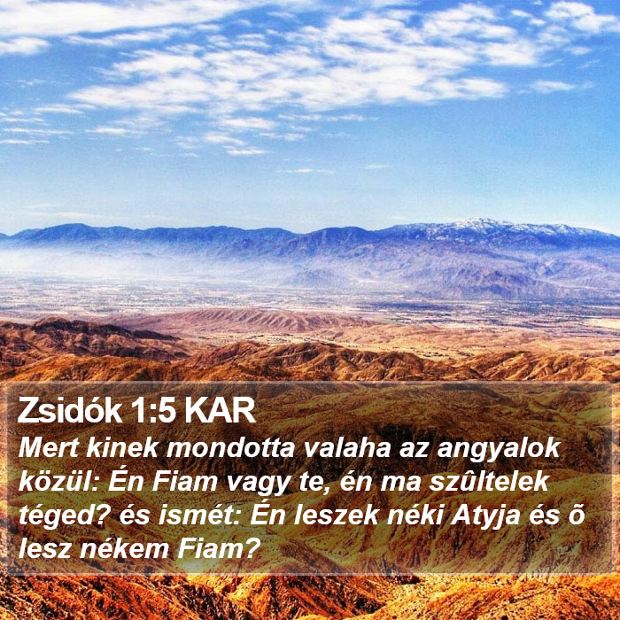 Zsidók 1:5 KAR Bible Study