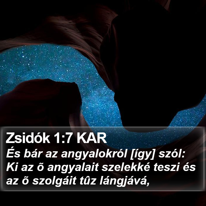 Zsidók 1:7 KAR Bible Study