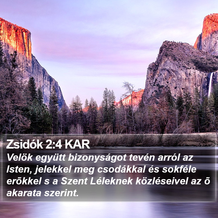 Zsidók 2:4 KAR Bible Study