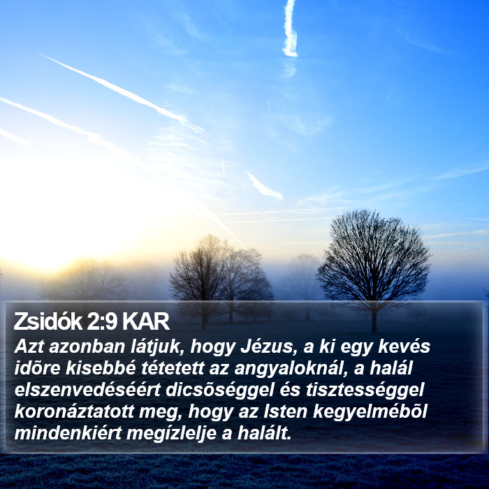 Zsidók 2:9 KAR Bible Study