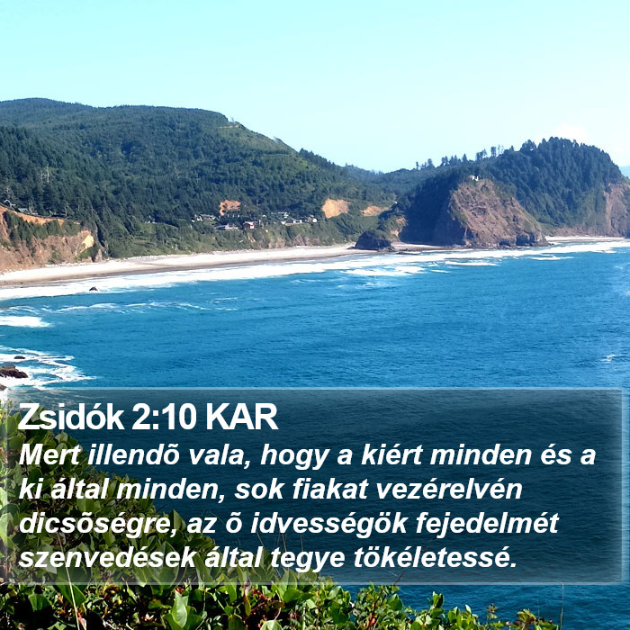 Zsidók 2:10 KAR Bible Study