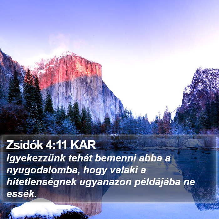 Zsidók 4:11 KAR Bible Study