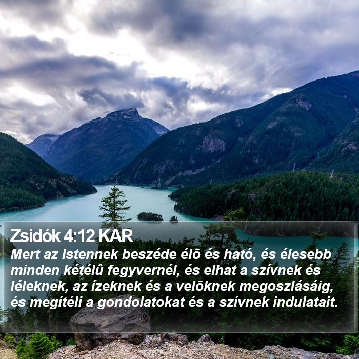 Zsidók 4:12 KAR Bible Study