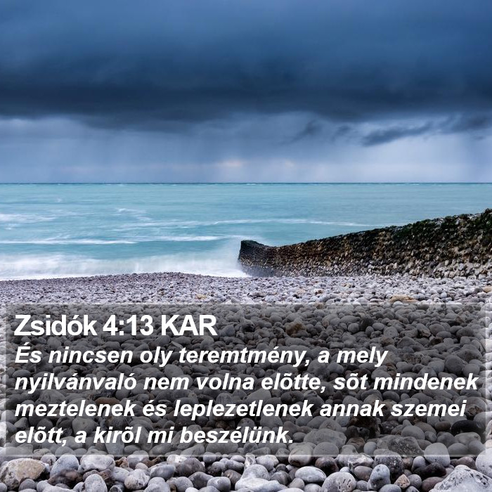 Zsidók 4:13 KAR Bible Study