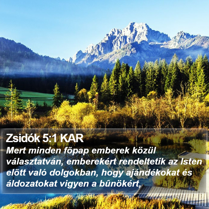 Zsidók 5:1 KAR Bible Study