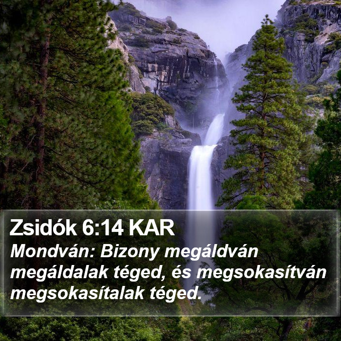 Zsidók 6:14 KAR Bible Study